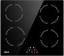 CIARRA CABBIH4-A Built-in Induction Hob 4 Zones Touch Control Ceramic Glass Plate 9 Power Levels Fast Heating Child Safety Lock Black