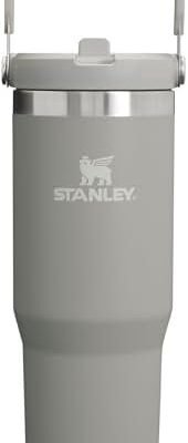 Stanley IceFlow Stainless Steel Tumbler - Vacuum Insulated Water Bottle for Home, Office or Car Reusable Cup with Straw Leak Resistant Flip Cold for 12 Hours or Iced for 2 Days, Ash, 30OZ