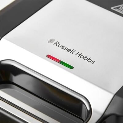 Russell Hobbs Sandwich Maker 3 in 1 Creations (Waffle maker, panini press or grill, 3 removable plates with non-stick coating, dishwashersafe parts, BPA free) 26810, Black