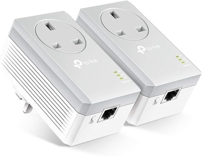 TP-Link TL-PA4010PKIT Passthrough Powerline Adapter Starter Kit, No Configuration Required, UK Plug, Pack of 2 - Image 2