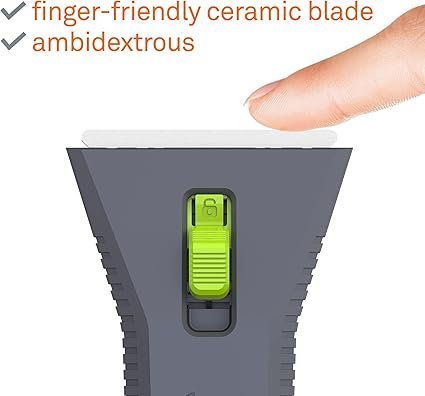 Slice 10593 Utility Scraper, Self-Retracting Ceramic Blade, Rust Free, Finger Friendly, Soft-Touch Comfort Grips - Image 3