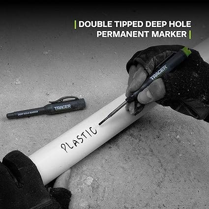TRACER Deep Hole Construction Pencil with 6X Replacement Lead Pack and accompanying Site Holsters All-in-one Marking Kit - Image 3