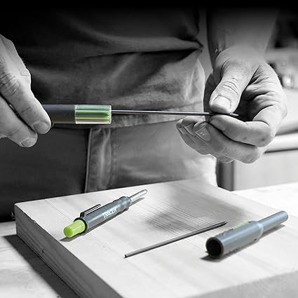 TRACER Deep Hole Construction Pencil with 6x Replacement Lead Pack and accompanying Site Holsters all-in-one Marking Kit - Image 3
