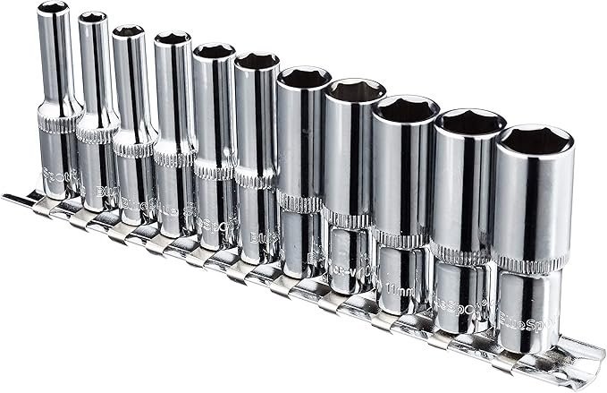 Blue Spot Tools 01540 1/4 Inch Deep Metric Socket Set, multi - Image 4