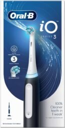 Oral-B iO3 Electric Toothbrushes 1 Toothbrush Head & Travel Case, 3 Modes With Teeth Whitening